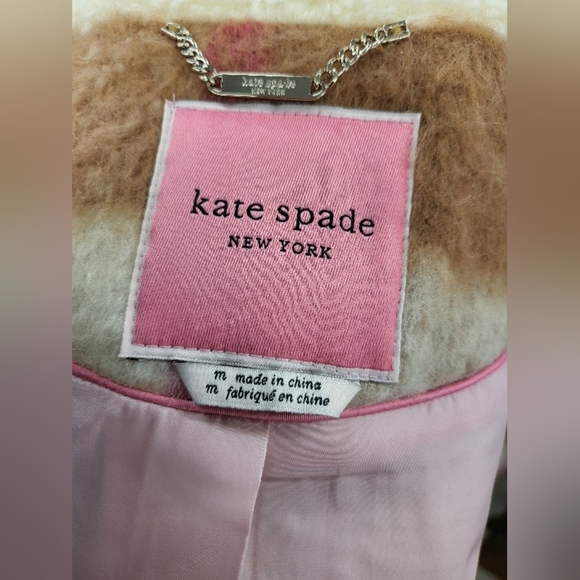 NWT kate spade new york Belted Maxi Wool with Sherpa Detail - Picture 5 of 10